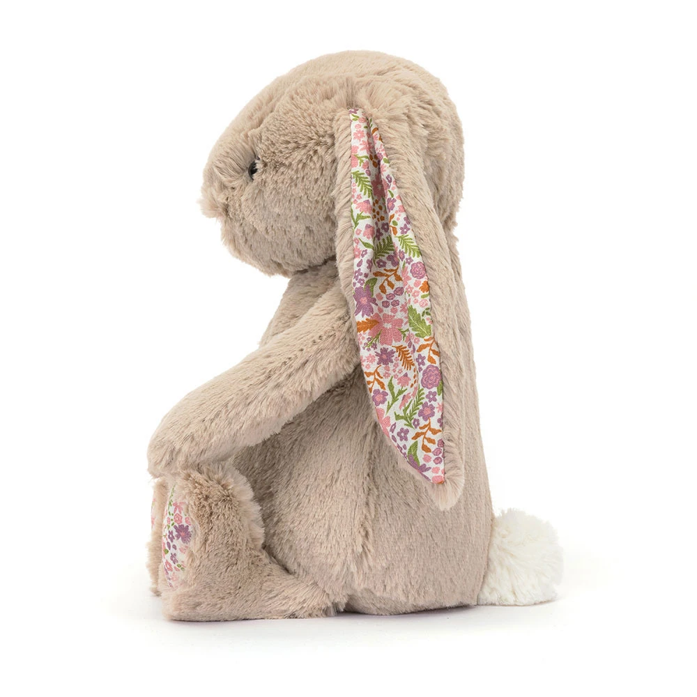 Peluche Lapin Blossom beige Petal en kaki – vue 3