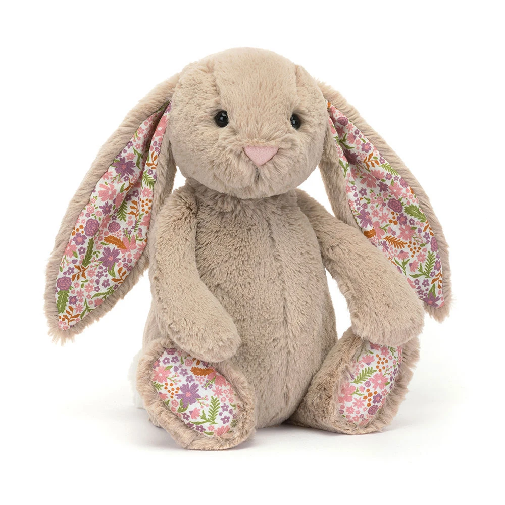 Peluche Lapin Blossom beige Petal en kaki – vue 4