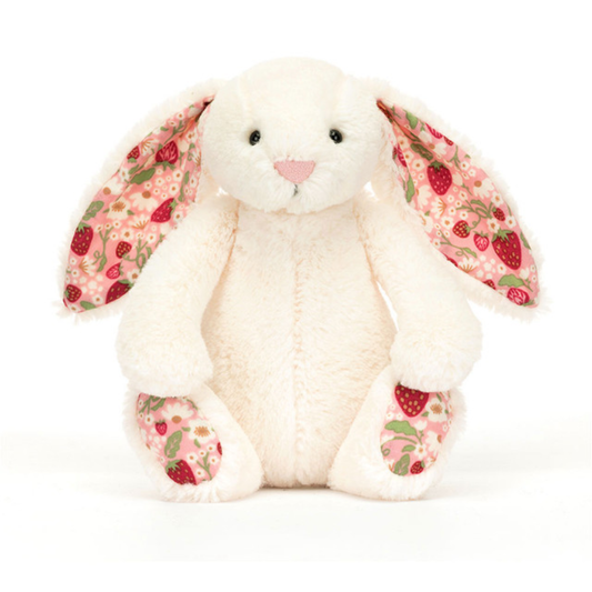 Peluche Lapin Blossom crème Berry en crème