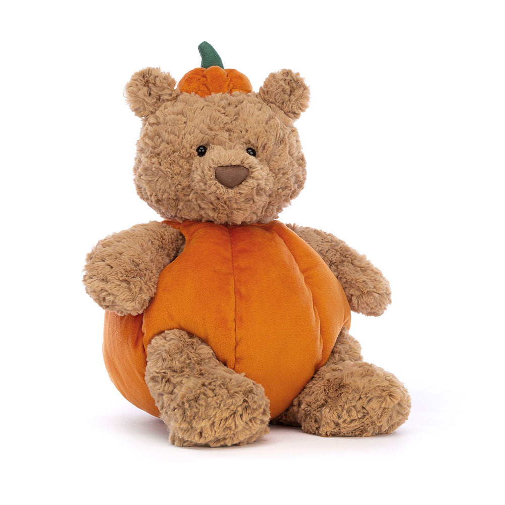 Peluche Ours Citrouille Marron