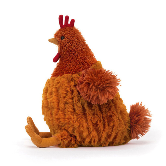 Peluche Poule Cecile marron – vue 2