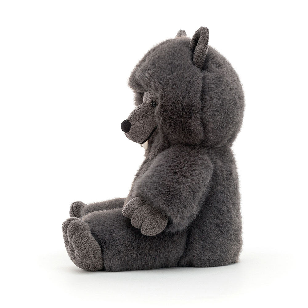 Peluche Loup Wilf en gris anthracite – vue 2