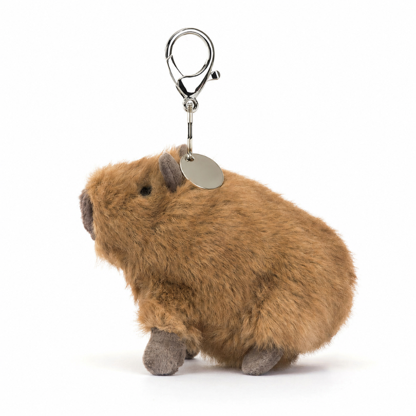 Porte-clé Capybara Clyde marron – vue 2