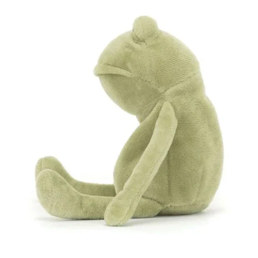 Peluche Grenouille Fergus en vert olive – vue 3