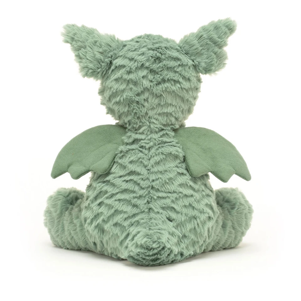 Peluche Dragon Fuddlewuddle en vert – vue 3