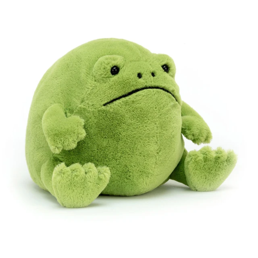 Peluche grenouille verte