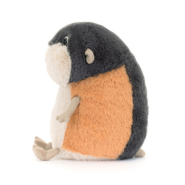 Peluche Lemming Lambeth en gris et orange – vue 2