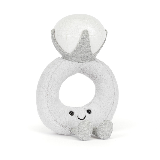 Peluche Amuseables Bague de diamant en gris clair
