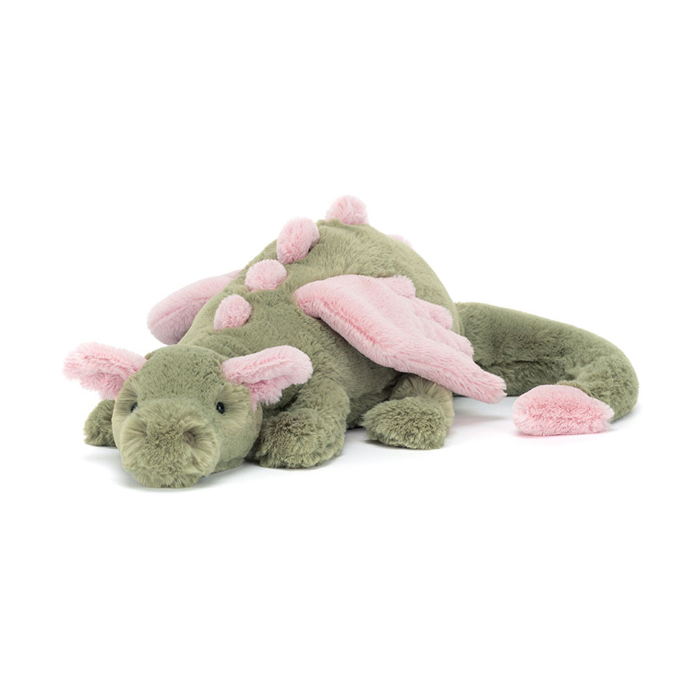 Peluche Dragon Malachy en vert – vue 3