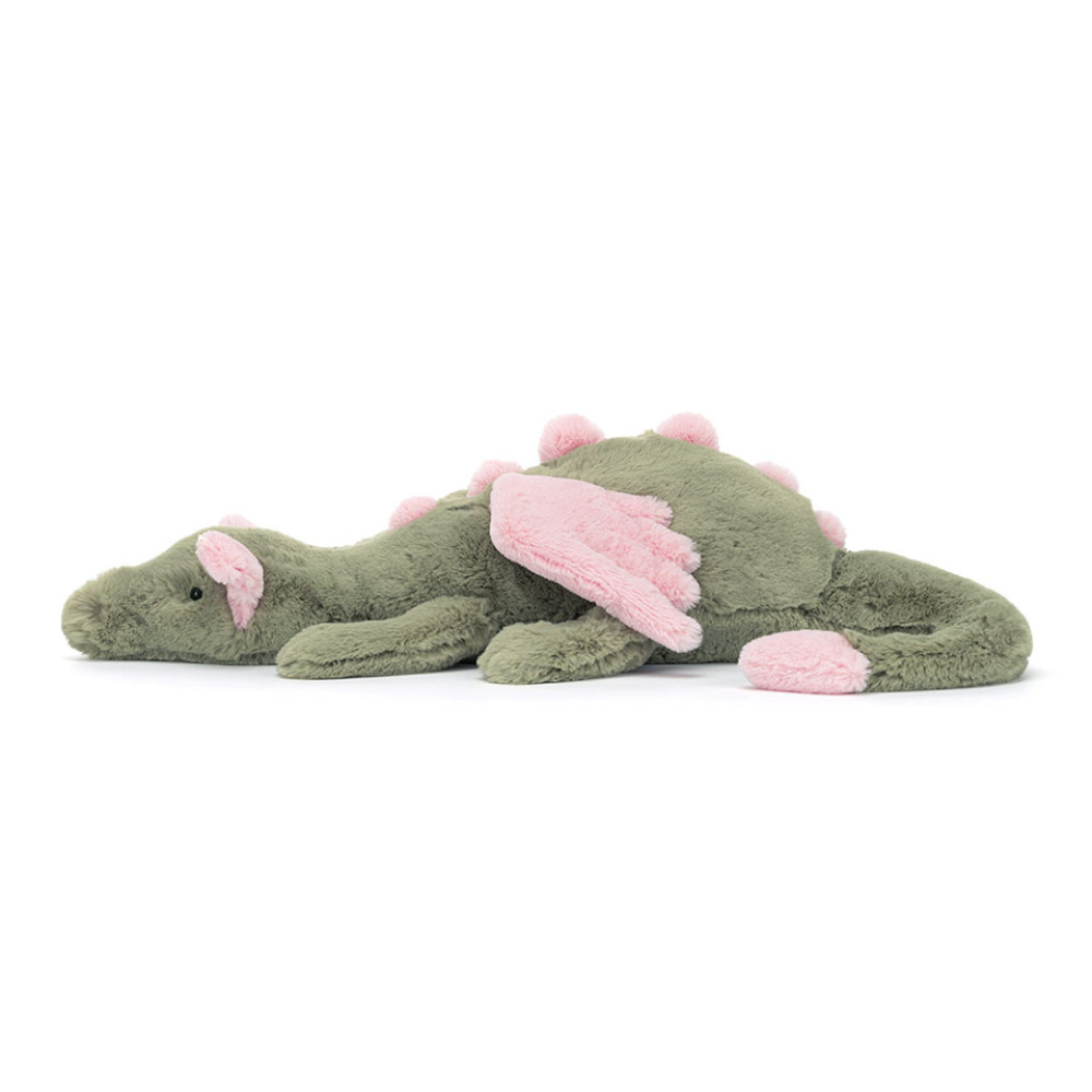 Peluche Dragon Malachy en vert – vue 4