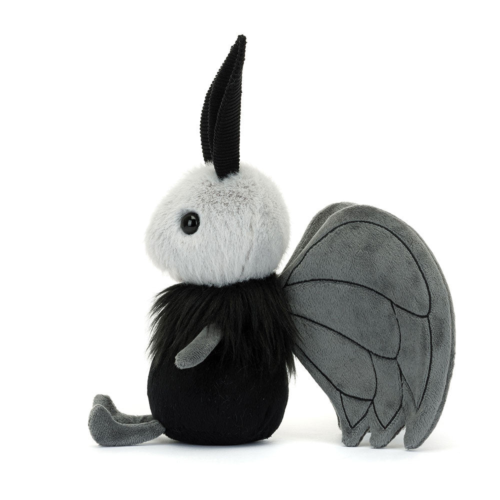 Peluche Miff Mothman en gris et noir – vue 2