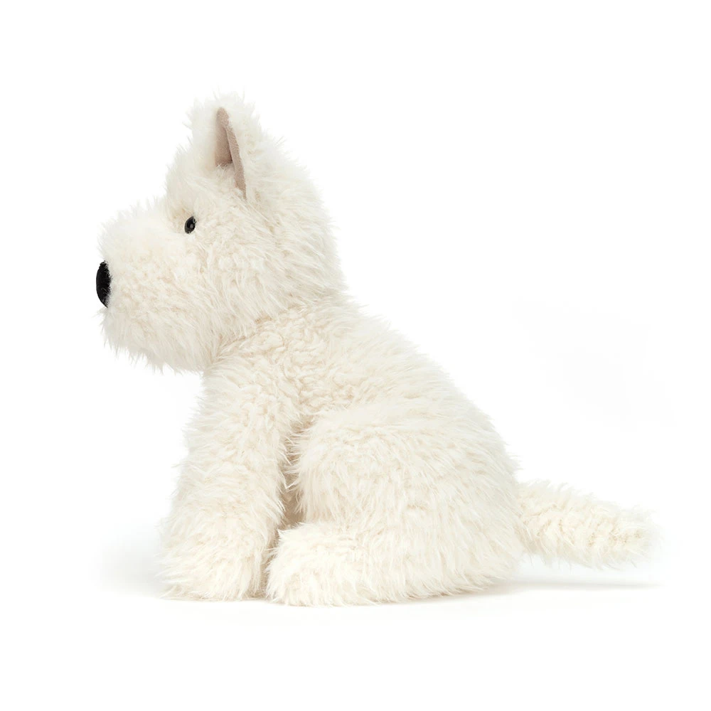 Peluche blanche Scottish-terrier Munro – vue 3