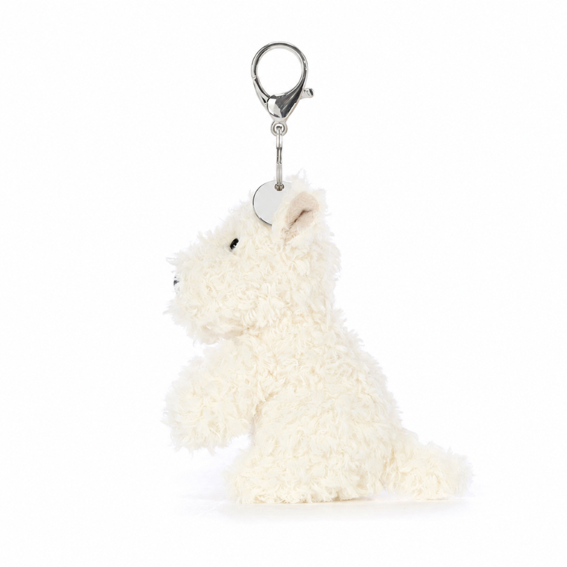 Porte-clé Chien Scottie Munro en crème – vue 2