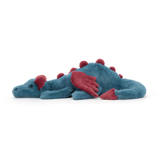 Peluche Dragon Dexter en bleu marine – vue 2
