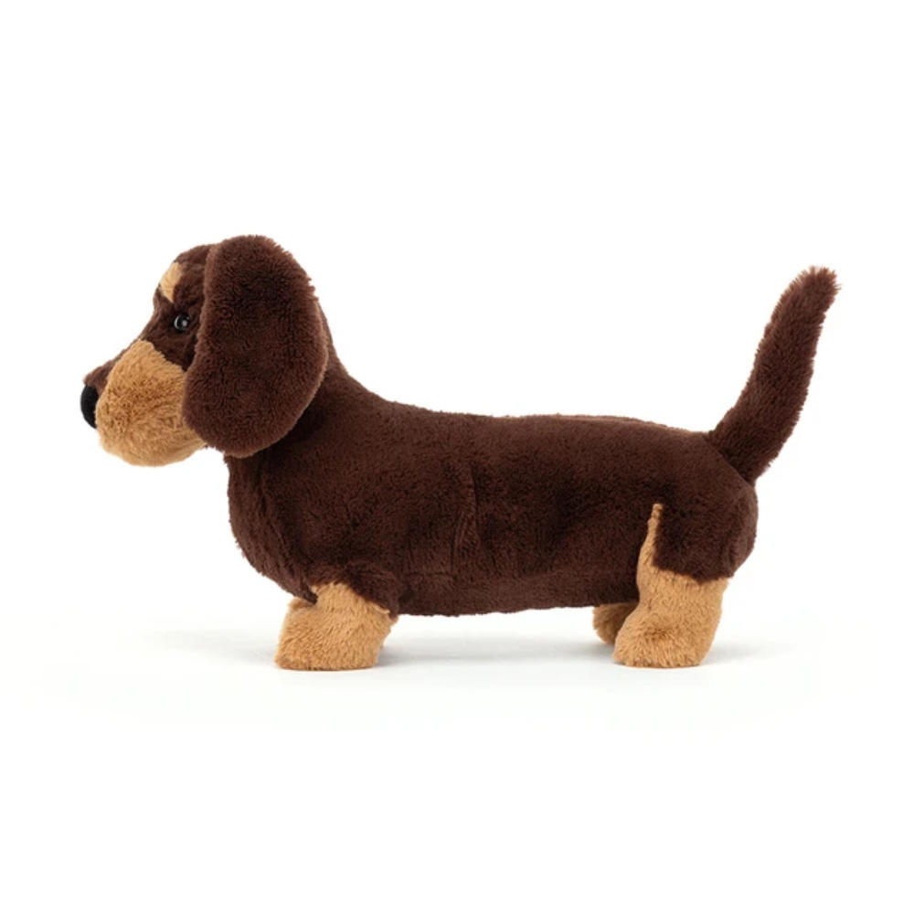 Peluche teckel marron Otto – vue 3