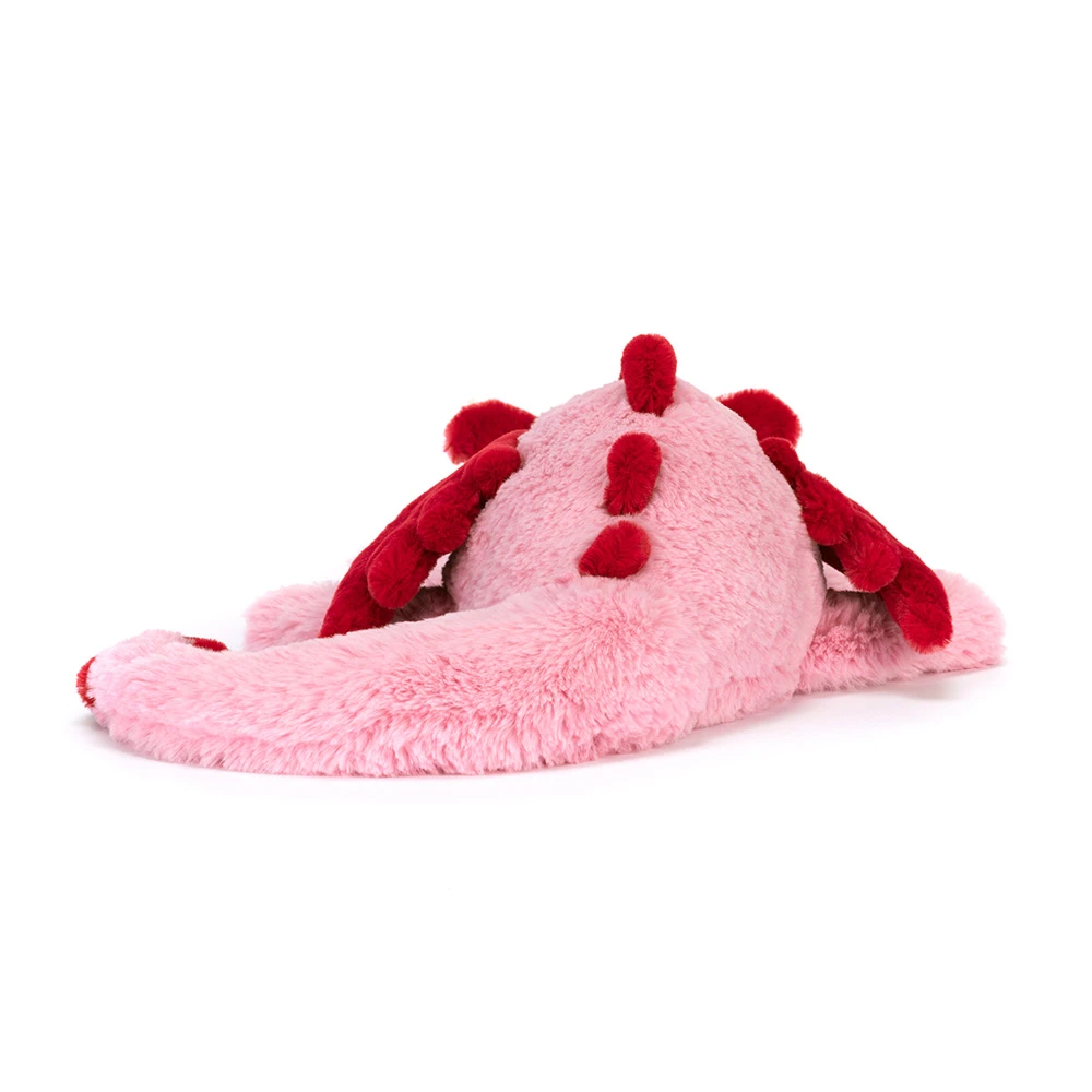 Peluche Dragon Cœur en rose – vue 3