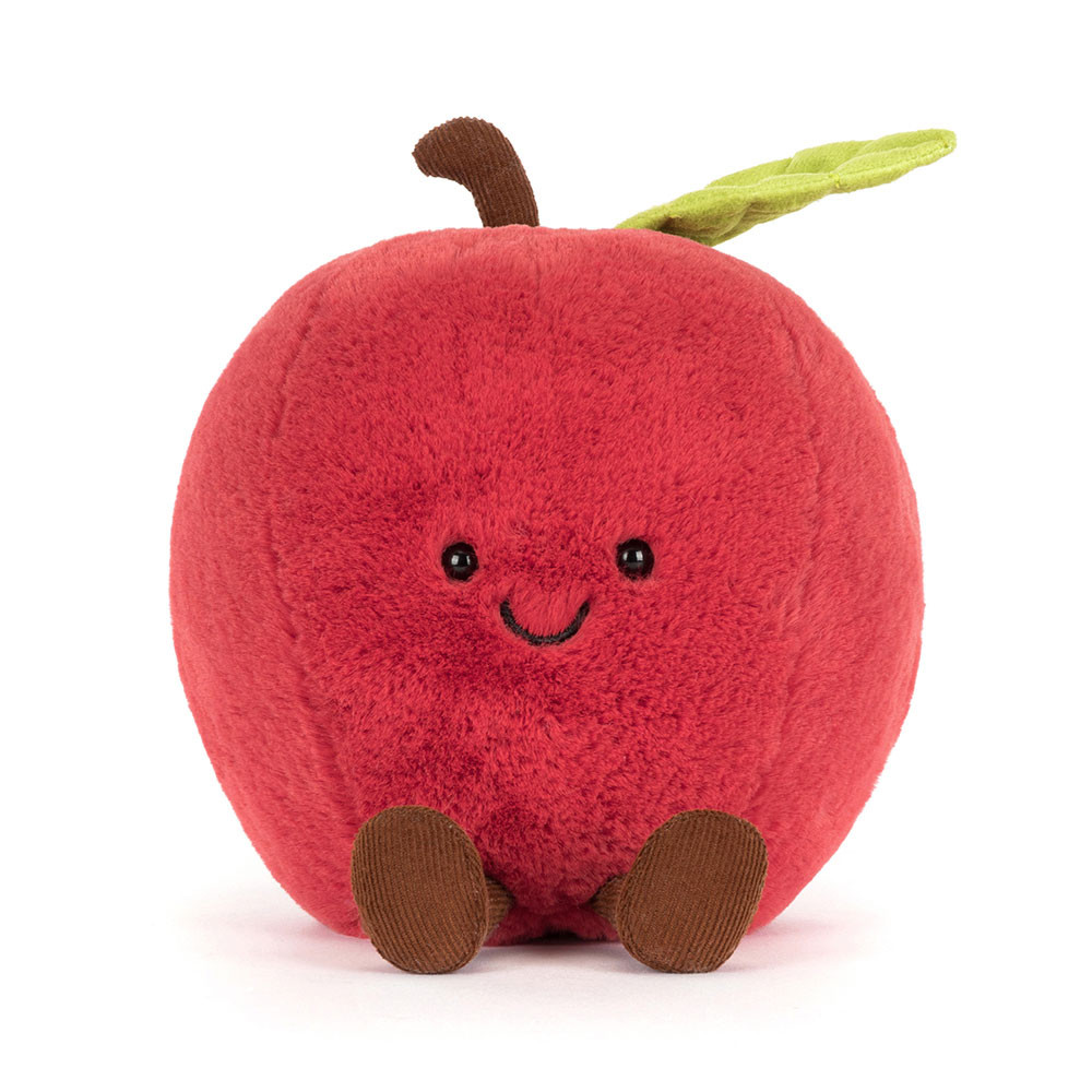 Peluche Amuseables Pomme en rouge