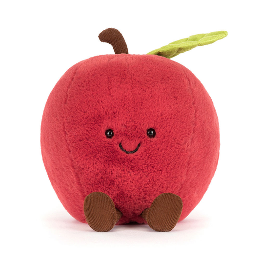Peluche Amuseables Pomme en rouge