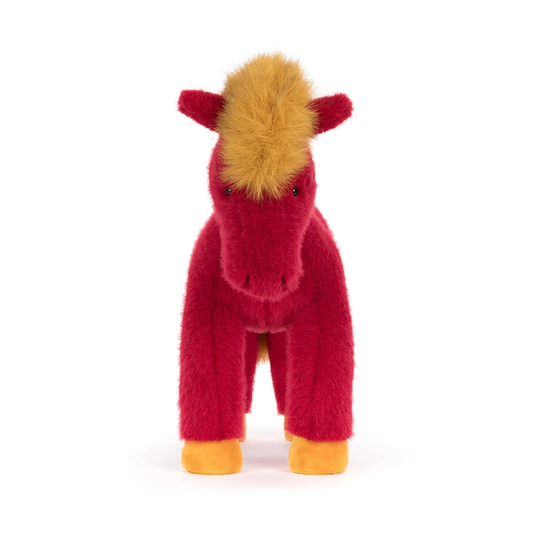 Peluche Cheval Festival en rouge – vue 2