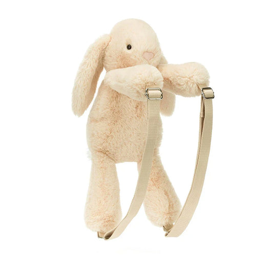 Sac à dos en peluche lapin Smudge beige