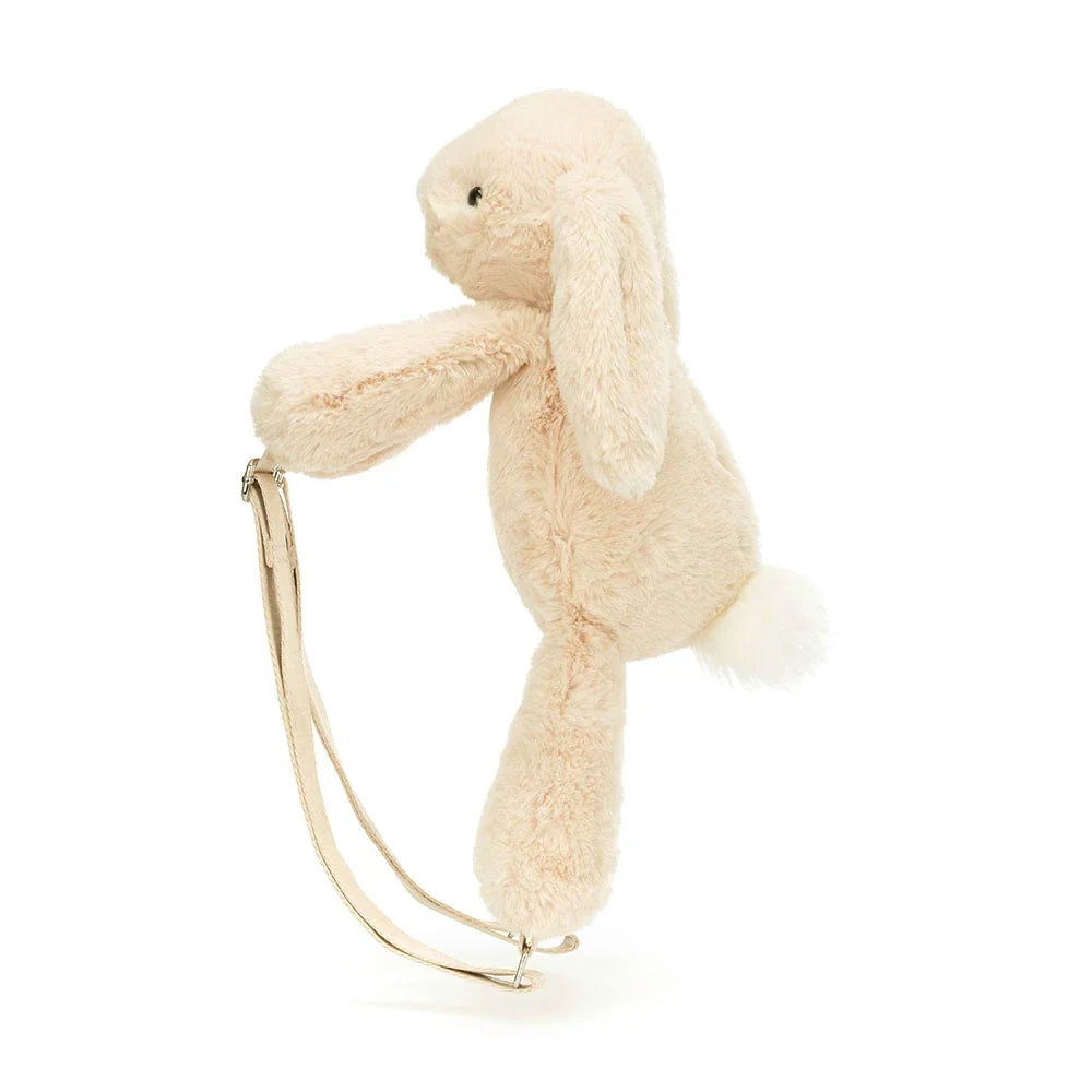 Sac à dos en peluche lapin Smudge beige – vue 2