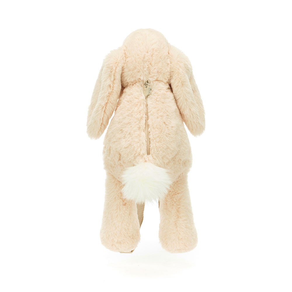 Sac à dos en peluche lapin Smudge beige – vue 3