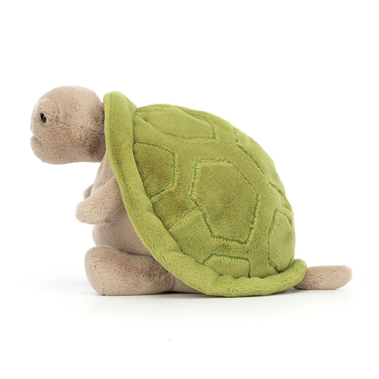 Peluche Tortue Timmy en vert et kaki – vue 2