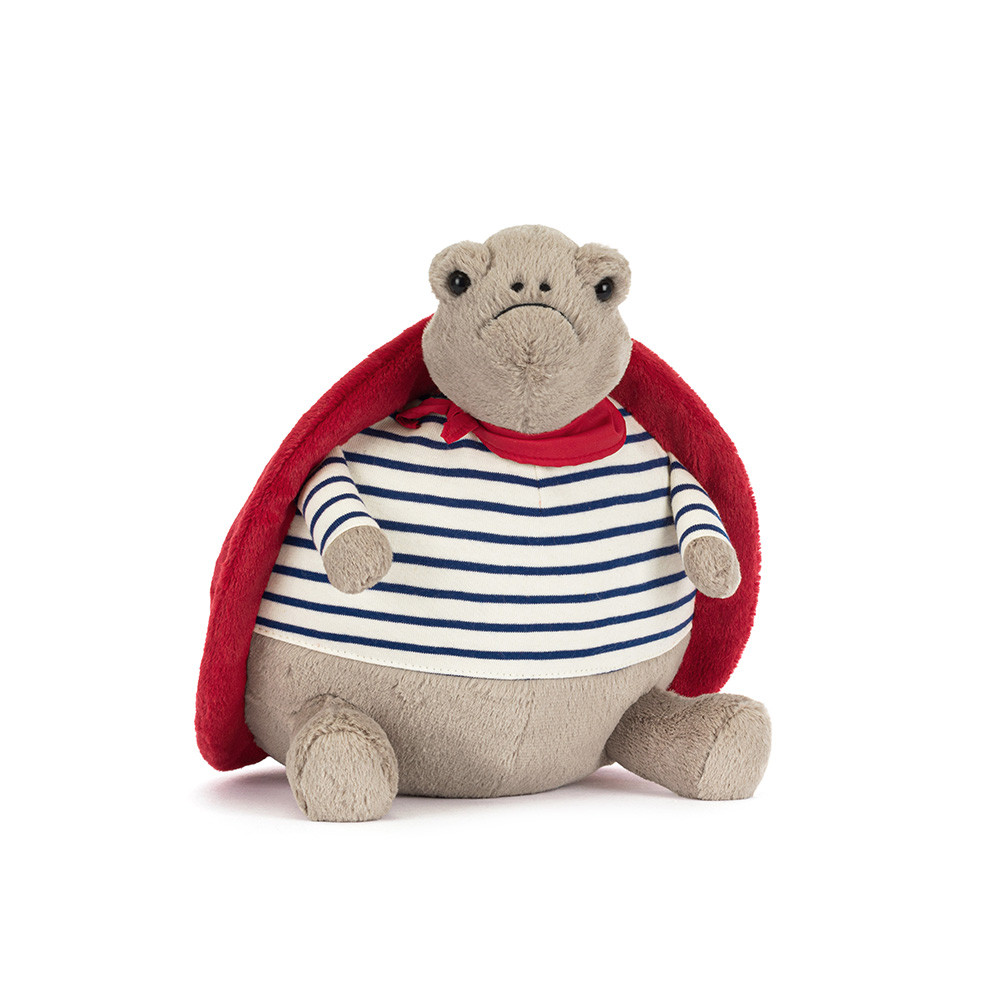 Peluche Tortue Timmy dans une tenue romantique rouge