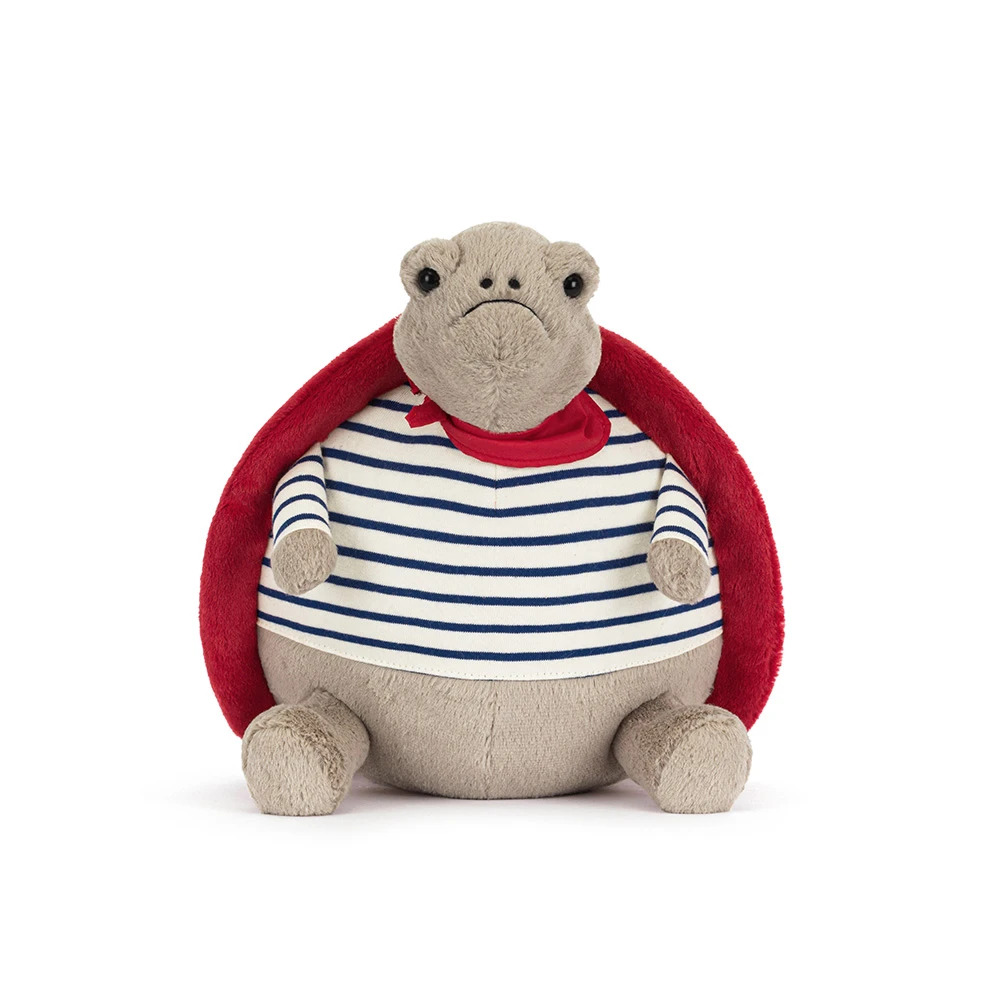 Peluche Tortue Timmy dans une tenue romantique rouge – vue 2