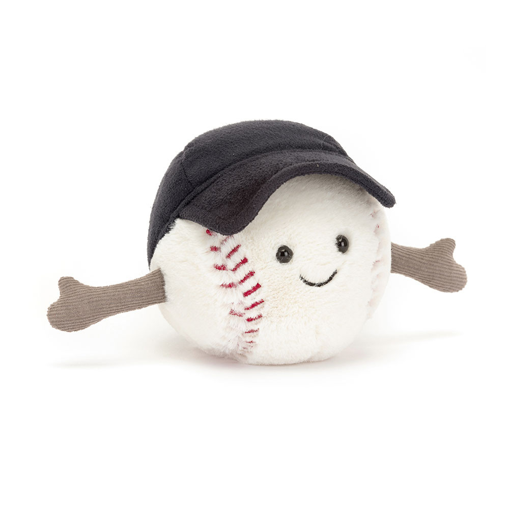 Peluche Amuseables Sports Balle de baseball en blanc