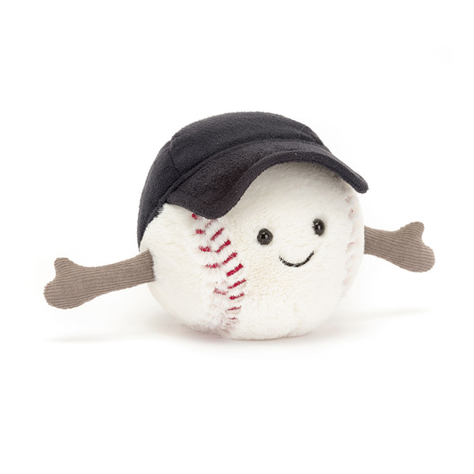 Peluche Amuseables Sports Balle de baseball en blanc