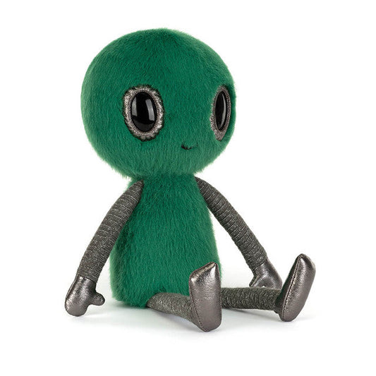 Peluche Zyllan Alien en vert
